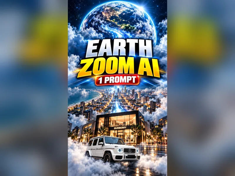 Cinematic Earth Zoom visual