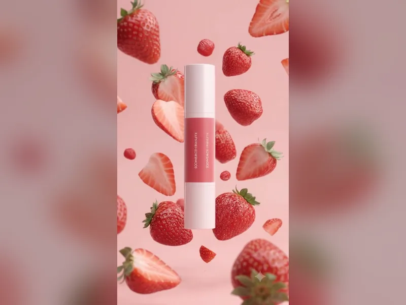 Lipstick advertisement video frame
